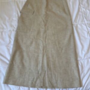 DKNY Beige Midi Skirt